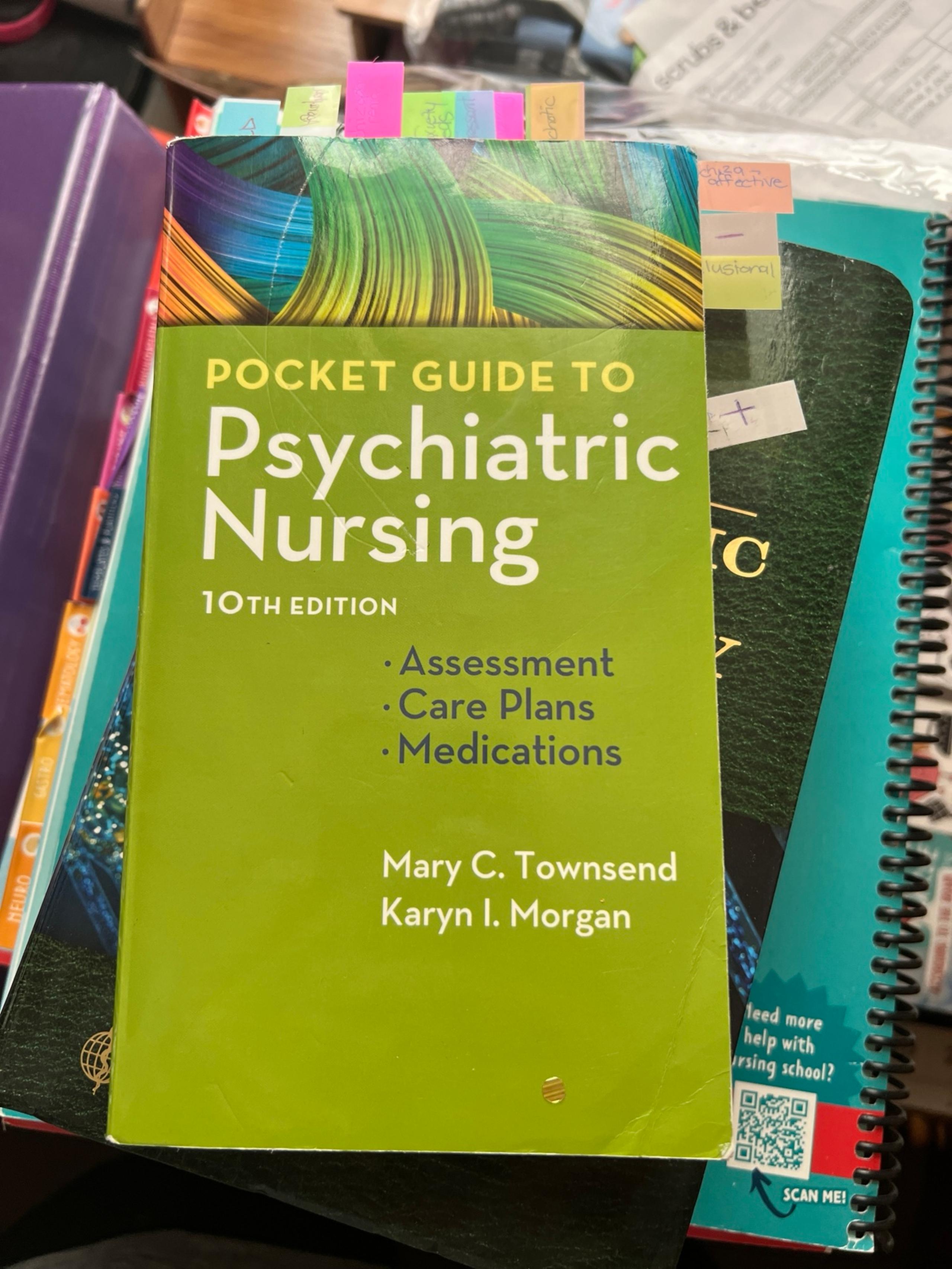 Pocket guy to psychiatric nursing