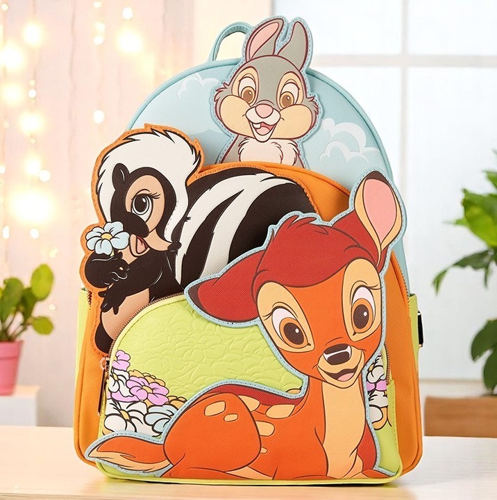 Bambi & Friends Triple Pocket Mini Backpack