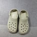Crocs 206750 Womens Size 9 Cream Classic Platform Clog Slip On Casual Shoe