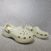 Crocs 206750 Womens Size 9 Cream Classic Platform Clog Slip On Casual Shoe