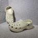 Crocs 206750 Womens Size 9 Cream Classic Platform Clog Slip On Casual Shoe