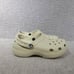 Crocs 206750 Womens Size 9 Cream Classic Platform Clog Slip On Casual Shoe