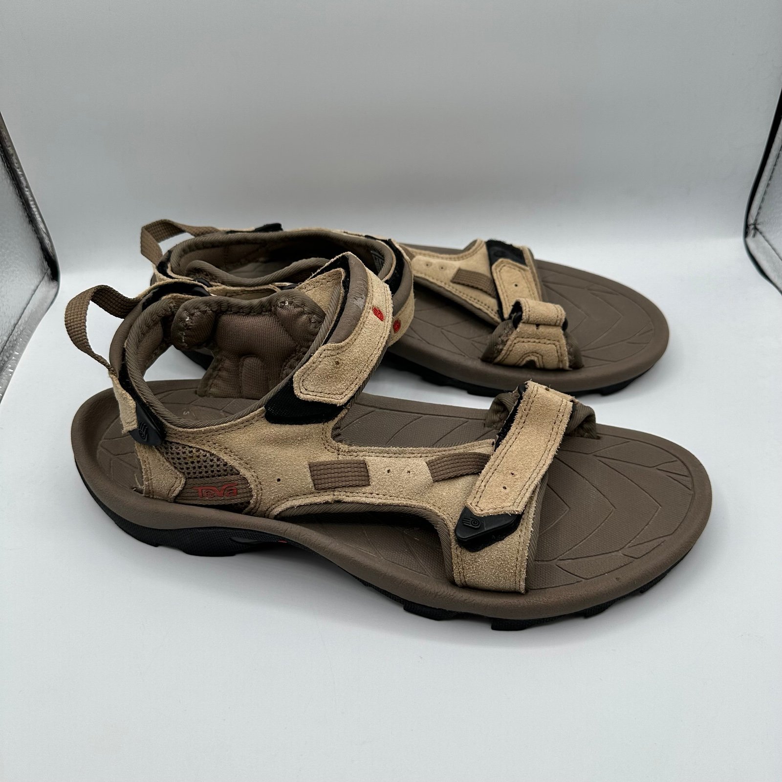 Teva Mens Sz 11 Sandals Spoiler Classic Hiking Outdoors Straps Tan Brown 6963