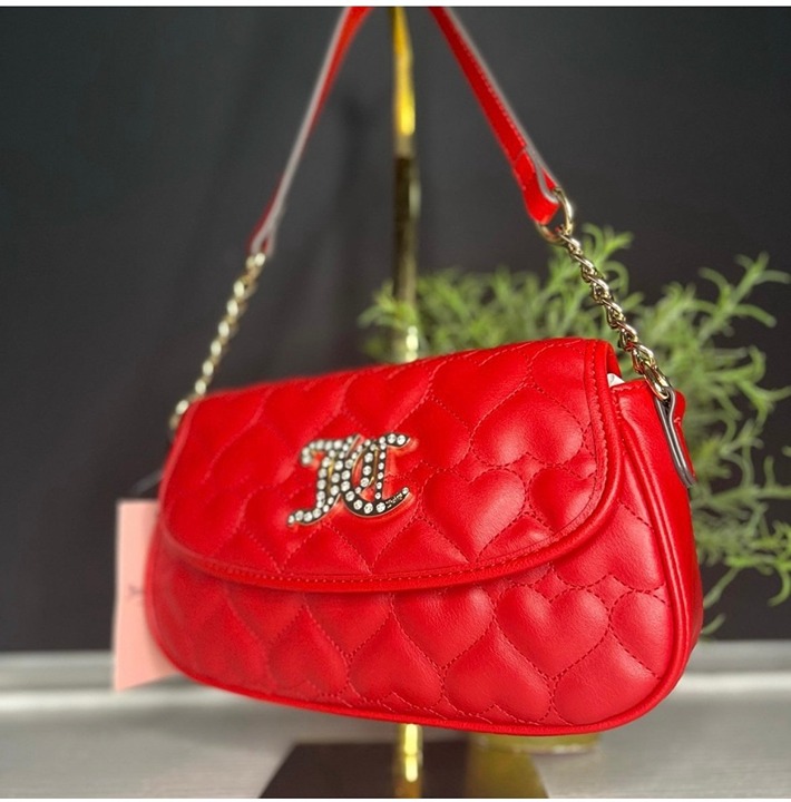 Juicy Couture Straight From The Heart Cool Red Satchel