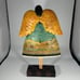 David Harden Folk Art Angel Country Landscape Carved Wood Look Americana 1990s