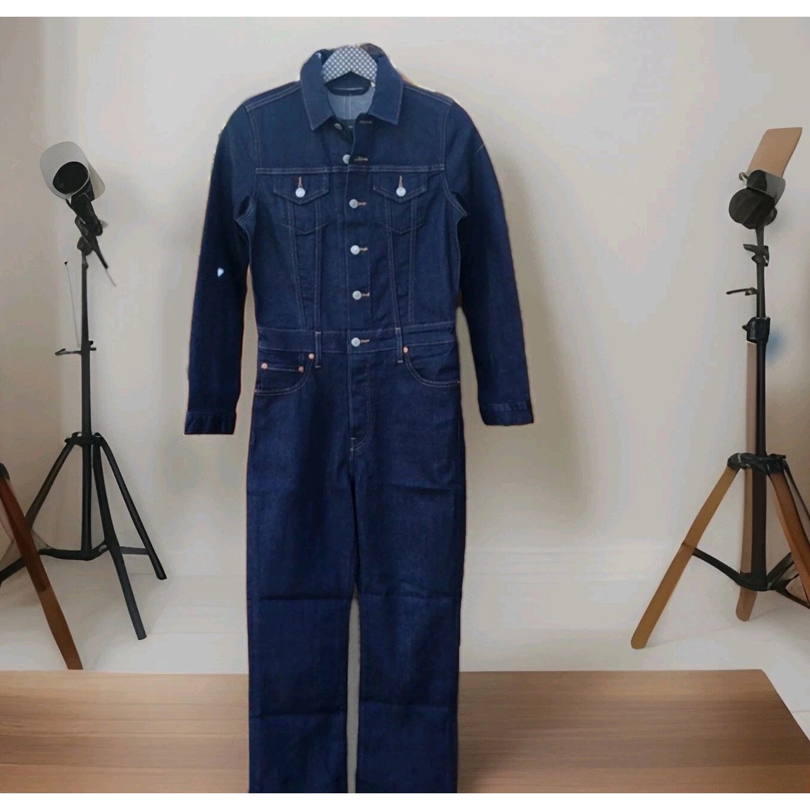 Levi's Iconic Jumpsuit Kick Flindigo blue Mechanic Coveralls Utility Size large