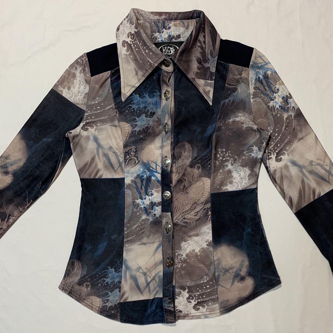 Vintage Ozz on Dragon Flare Sleeve Shirt