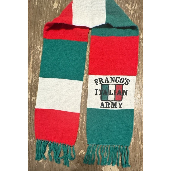 Vintage Pittsburgh Steelers Franco's Italian Army Scarf HEINZ 70s NFL Harris