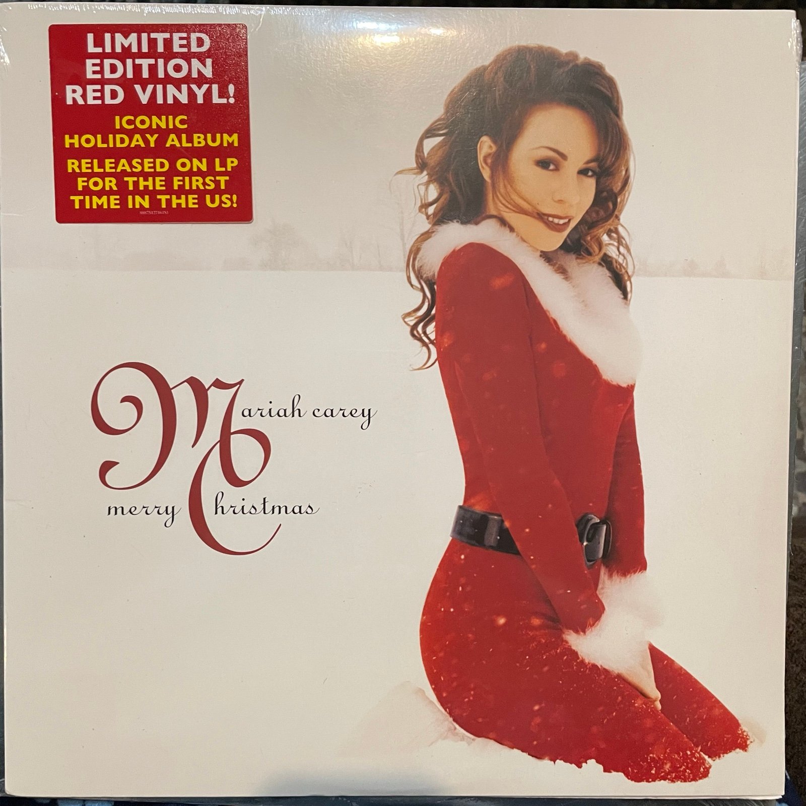 Mariah Carey Merry Christmas LP ~ Limited Edition Colored Vinyl Red Sealed