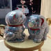 3 George Studdy Bonzo Foo Dogs Ceramic Lusterware Covered Sugar & Creamers1930’