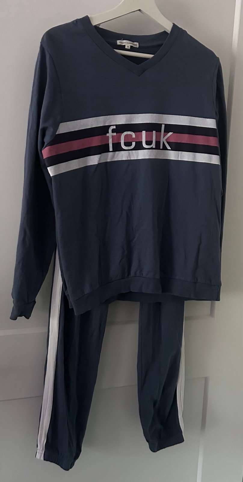 French Connection fcuk Men's Sweatshirt and Joggers Sweatpants Set Size M