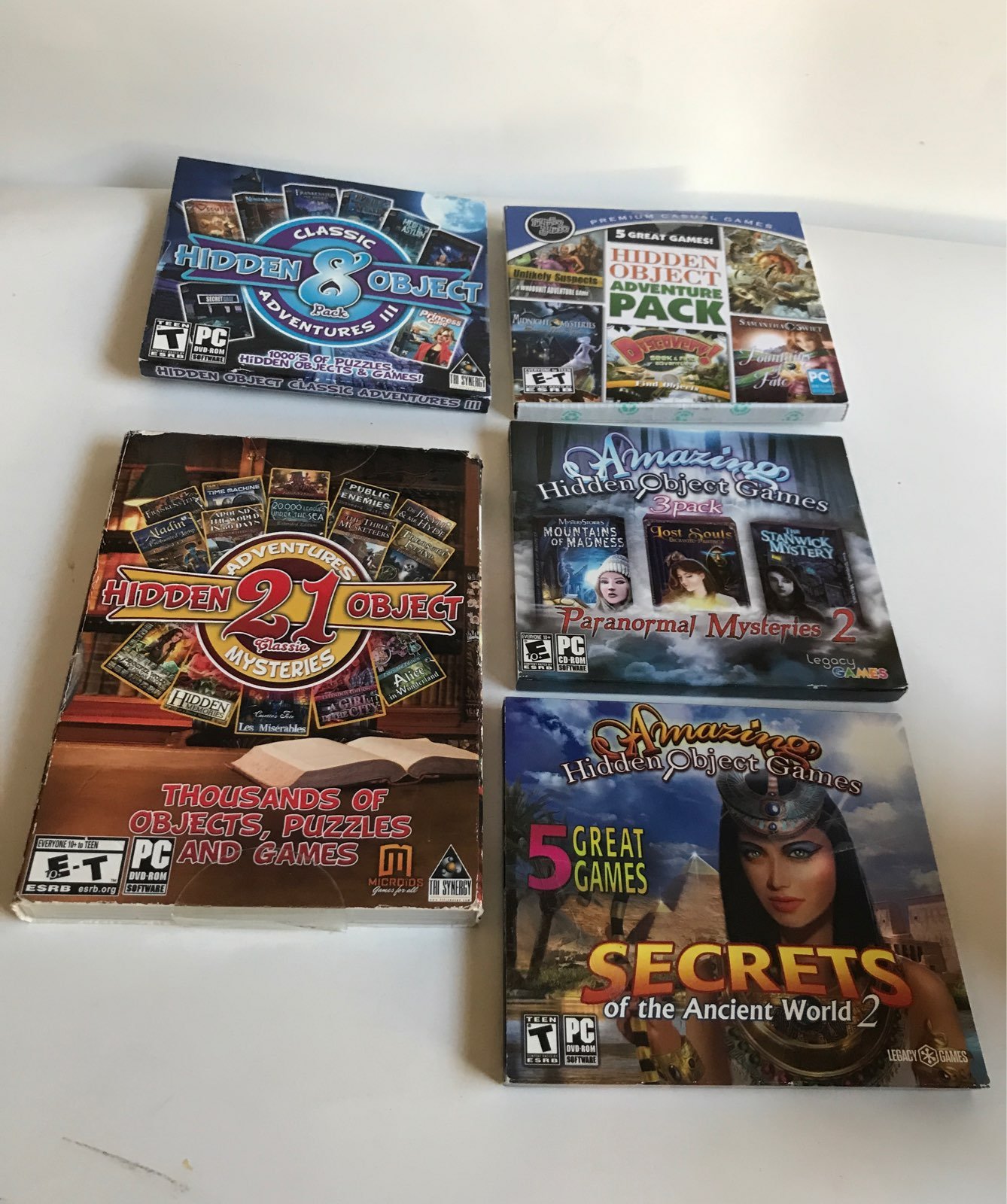 VTG PC DVD & CD Rom Hidden Objects Games
