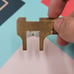 Cute Solid 14K Gold bow Ring with simulated diamonds