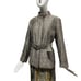 Vintage St. John Sport Women’s Medium Metallic Gray Full Zip Belted Jacket