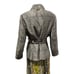 Vintage St. John Sport Women’s Medium Metallic Gray Full Zip Belted Jacket