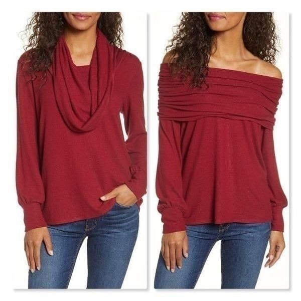 Gibson Cozy Fleece Convertible Sweater