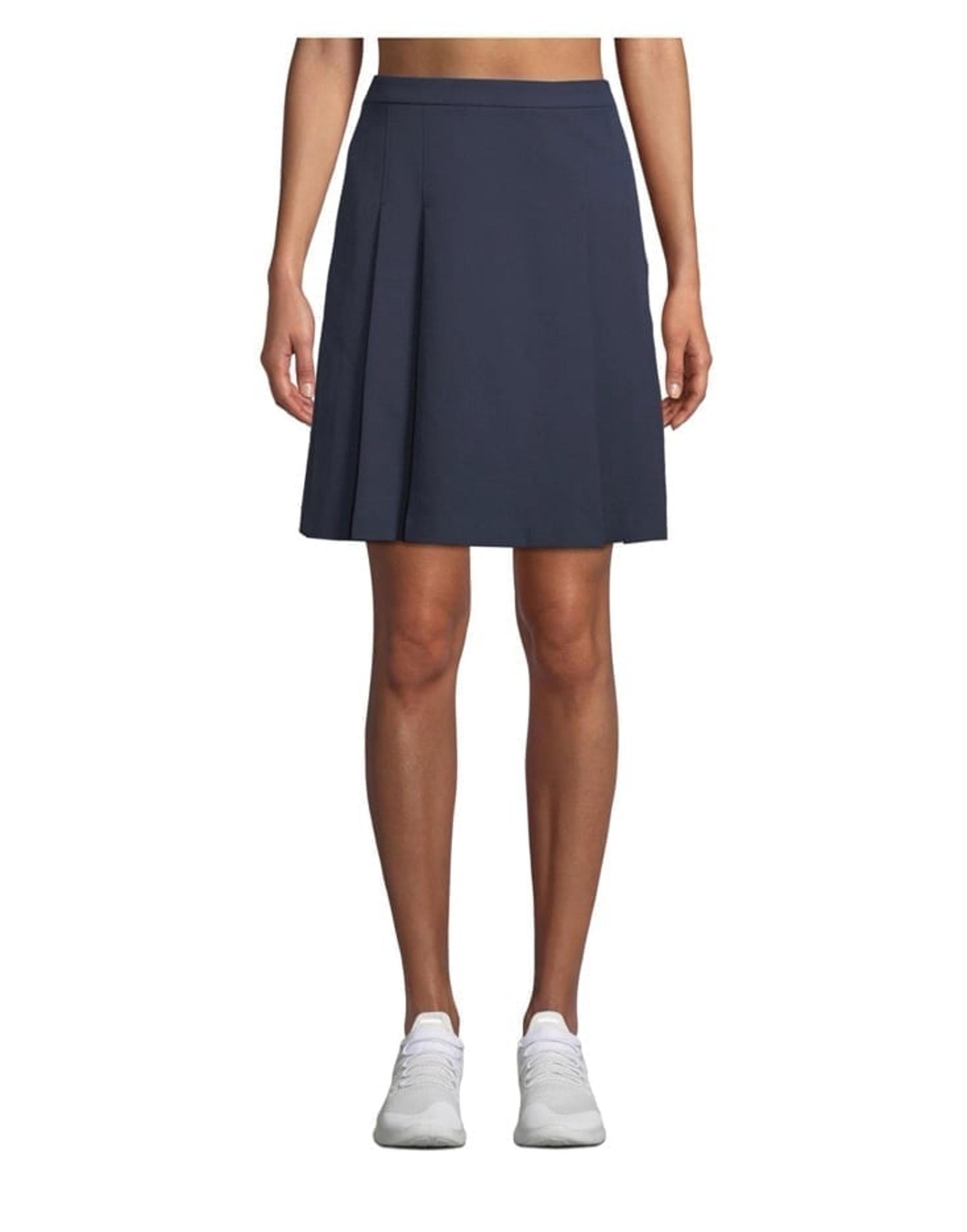 Tory Sport Navy Pleated Tech Twill Performance Golf Skirt - 4