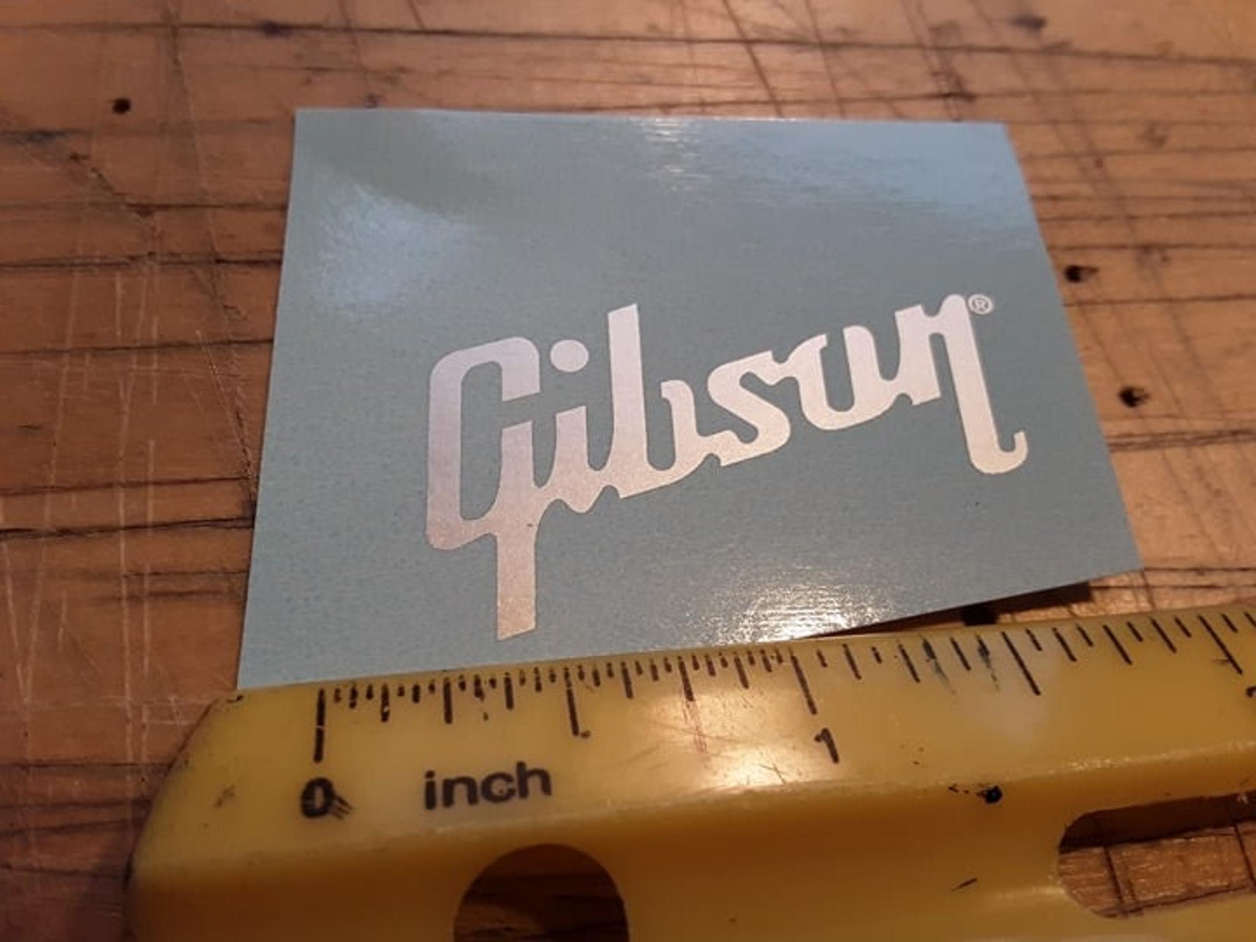 Gibson guitar premium grade waterslide reproduction decal, premium Metallic ink