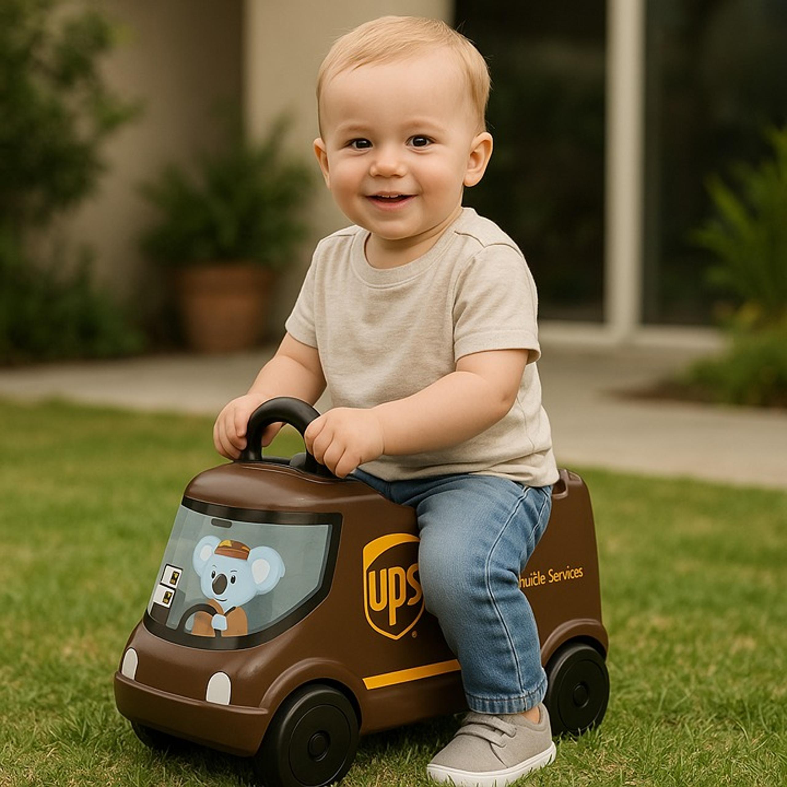 NEW Radio Flyer UPS Truck Toy Car Photoshoot Prop Photography tools props baby N