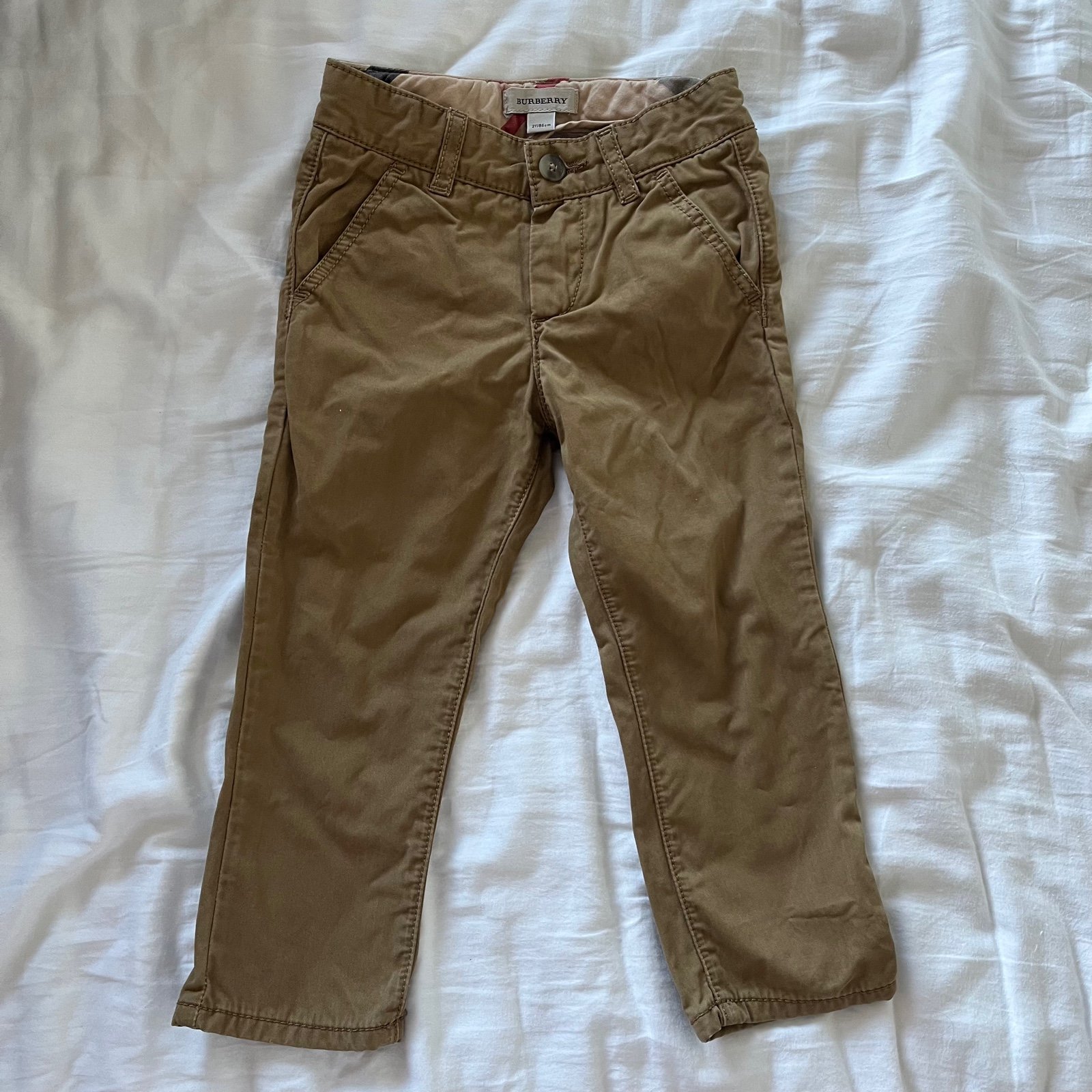 Great condition Burberry khaki pants size 2 years