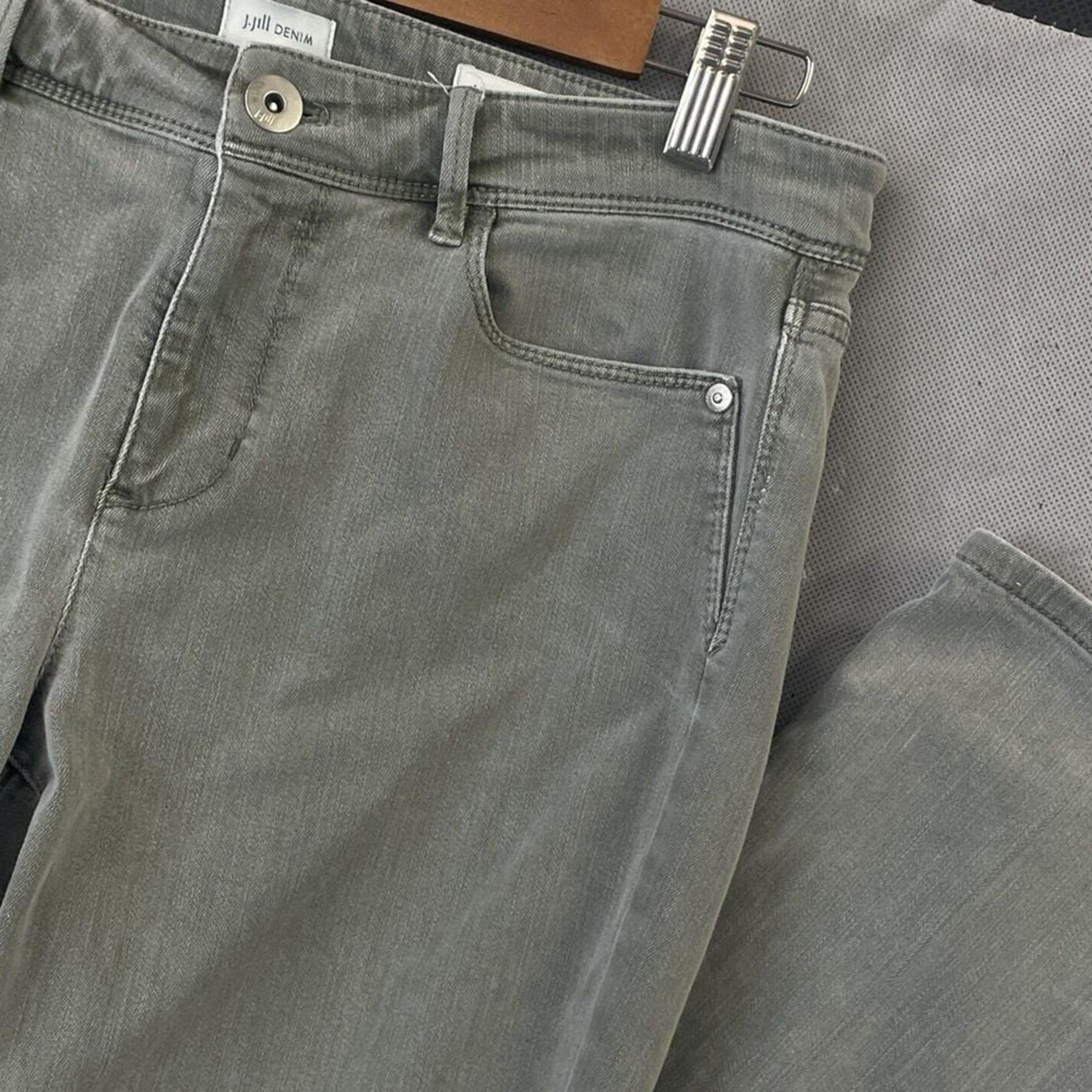 J Jill Jeans Womens 8 TALL Denim Slim Stretch Ankle Authentic Fit Cotton Blend