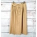 Giorgio Sant'Angelo Women's Khaki Lined Wool Midi Skirt SZ 10 Made in USA