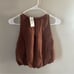 NWT Anthropologie Linen Bubble Hem Crop Top