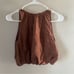 NWT Anthropologie Linen Bubble Hem Crop Top