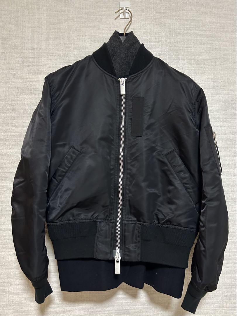 Excellent Condition❗️sacai MA-1 Docking 2B Jacket Made in Japan Size 1