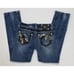 Miss Me Size 24 JE5456P Capri Blue Jeans Denim Pants Rhinestones Sequinces