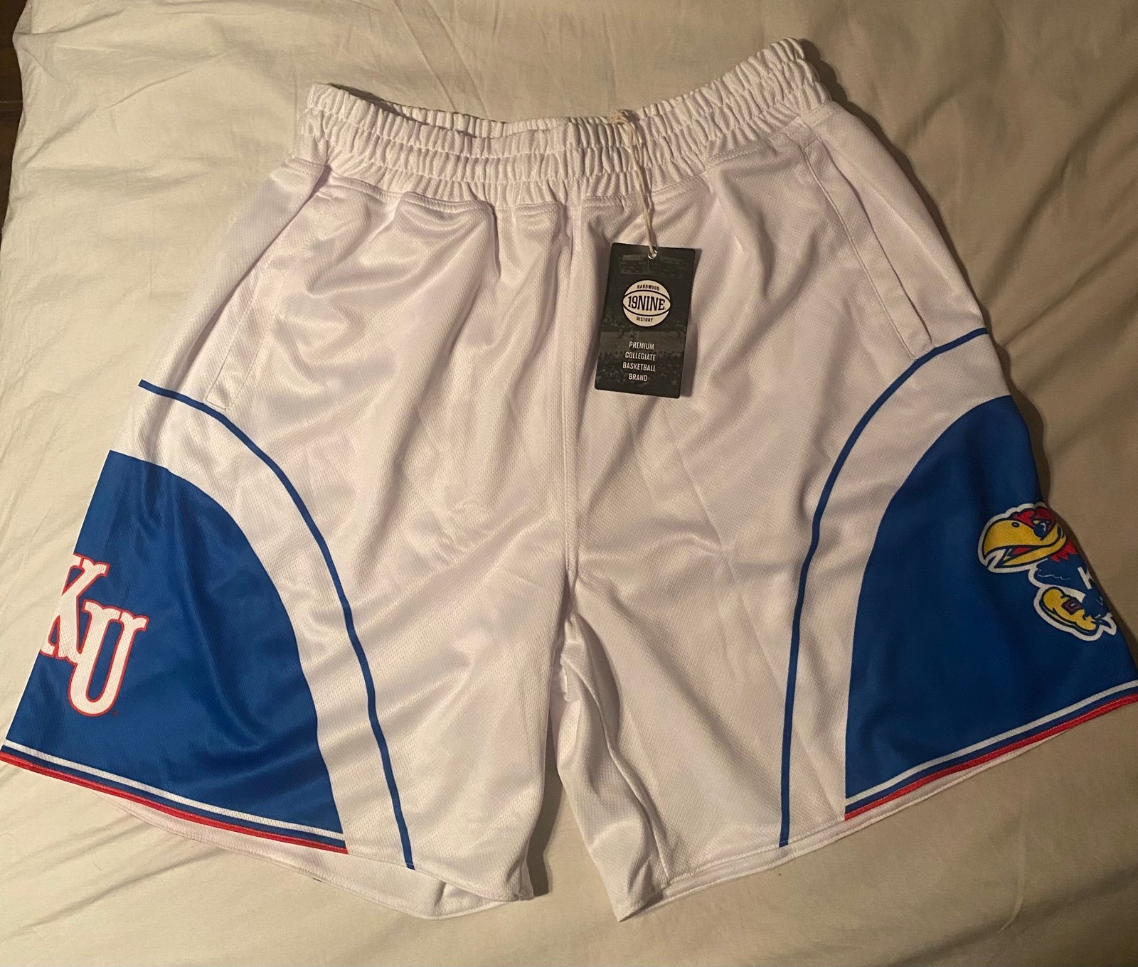 19NINE kansas jayhawks basketball shorts large