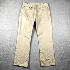Levi's 514 Straight Fit Jeans Men's 34x30 Tan Beige