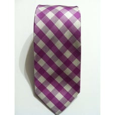 NWT 65.00 TOMMY HILFIGER MENS NEW DEEP PINK 100%SILK PLAID NECKTIE WIDTH:3