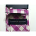 NWT 65.00 TOMMY HILFIGER MENS NEW DEEP PINK 100%SILK PLAID NECKTIE WIDTH:3
