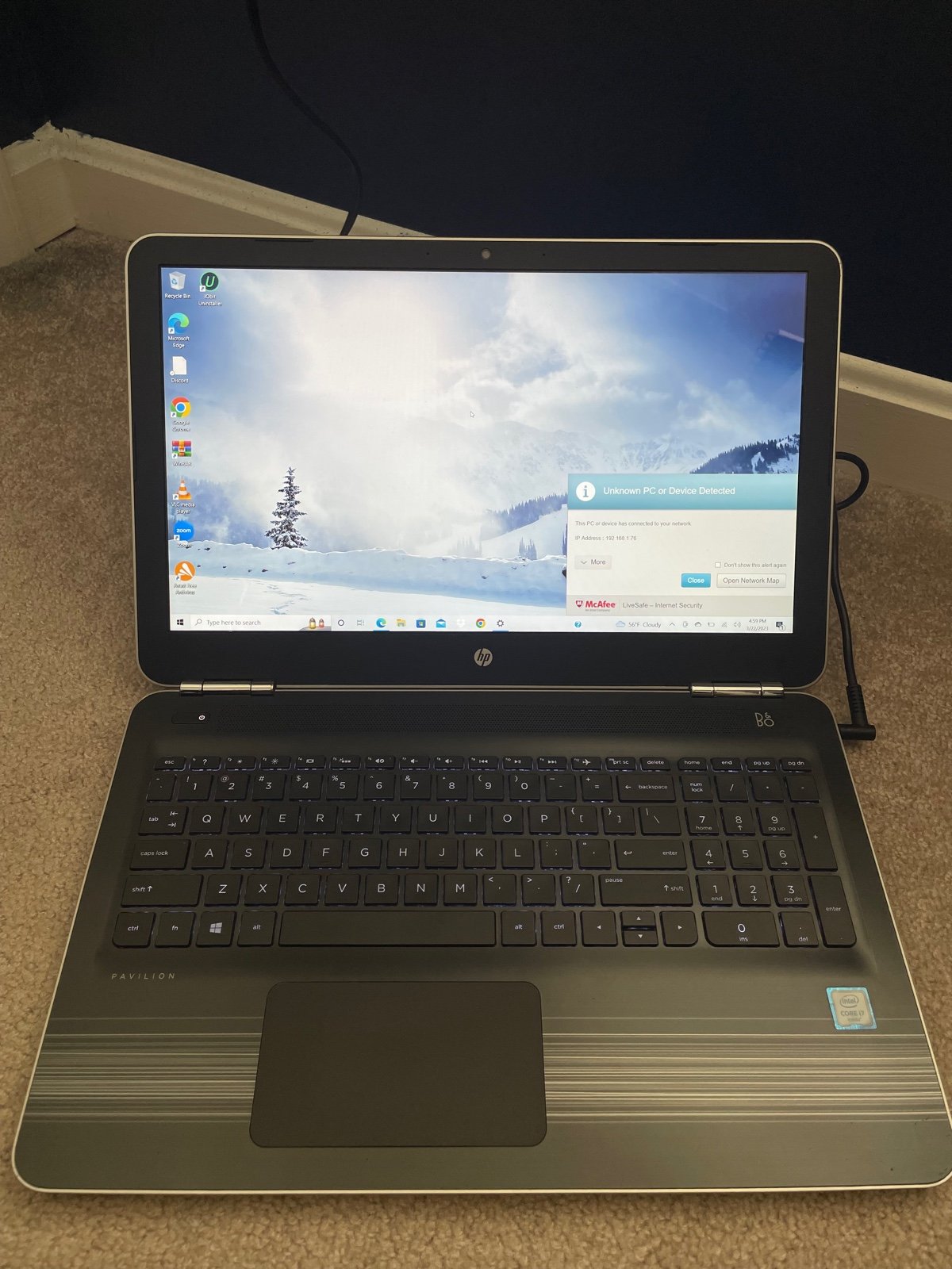 2017 HP pavilon Notebook (15-au063cl)