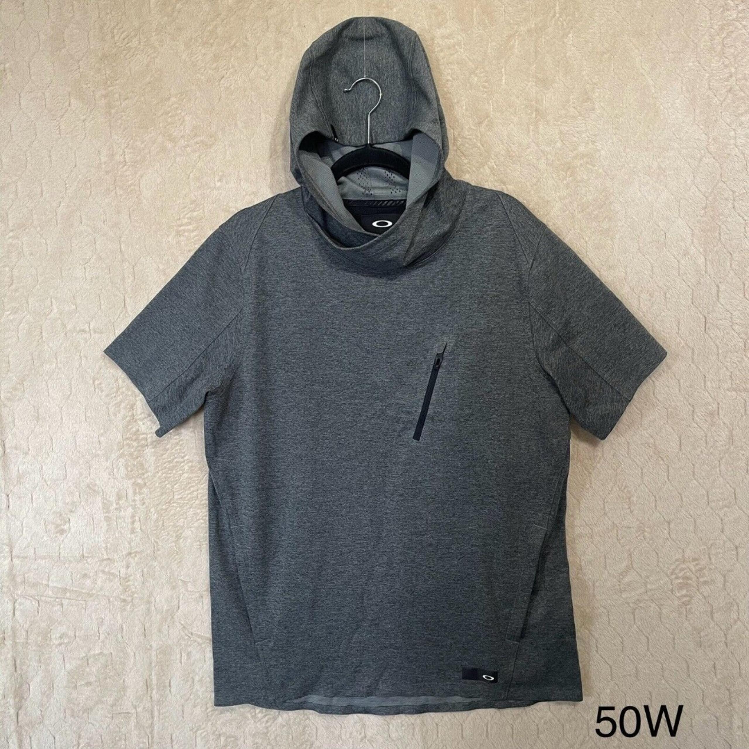 Oakley Dri-Fit Short Sleeve Men's Spotlight Gray Hoodie Sz Large
