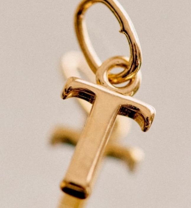 Sezane Initial T Pendant