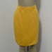 St. John collection marigold yellow wool Santana knit knee length skirt 8