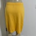 St. John collection marigold yellow wool Santana knit knee length skirt 8