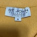 St. John collection marigold yellow wool Santana knit knee length skirt 8