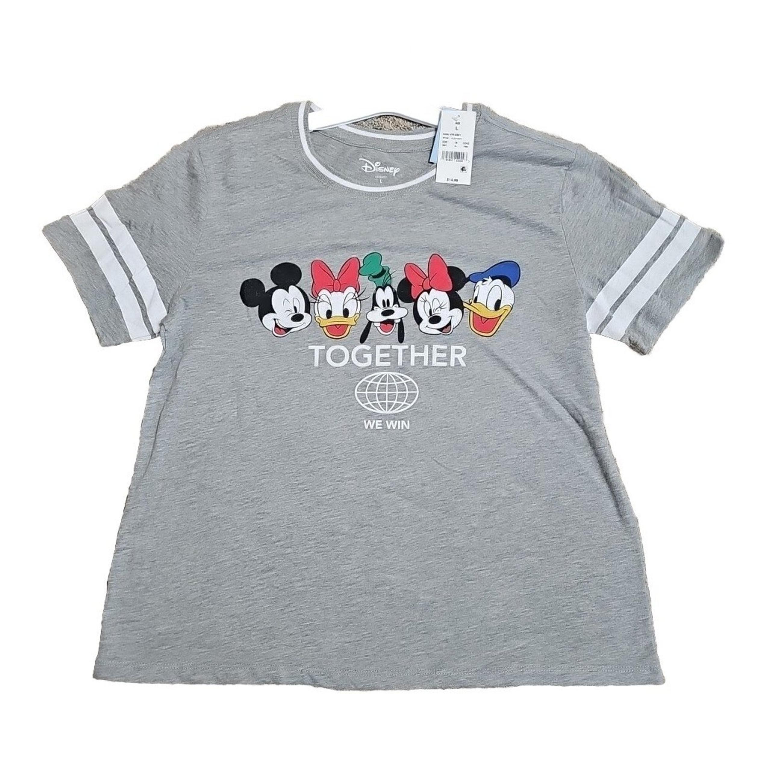 *NWT* Disney Womens Large "Together We Win" Shirt #0y26