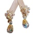 Vintage Ab Crystal Flower Drop Earrings (A1997)