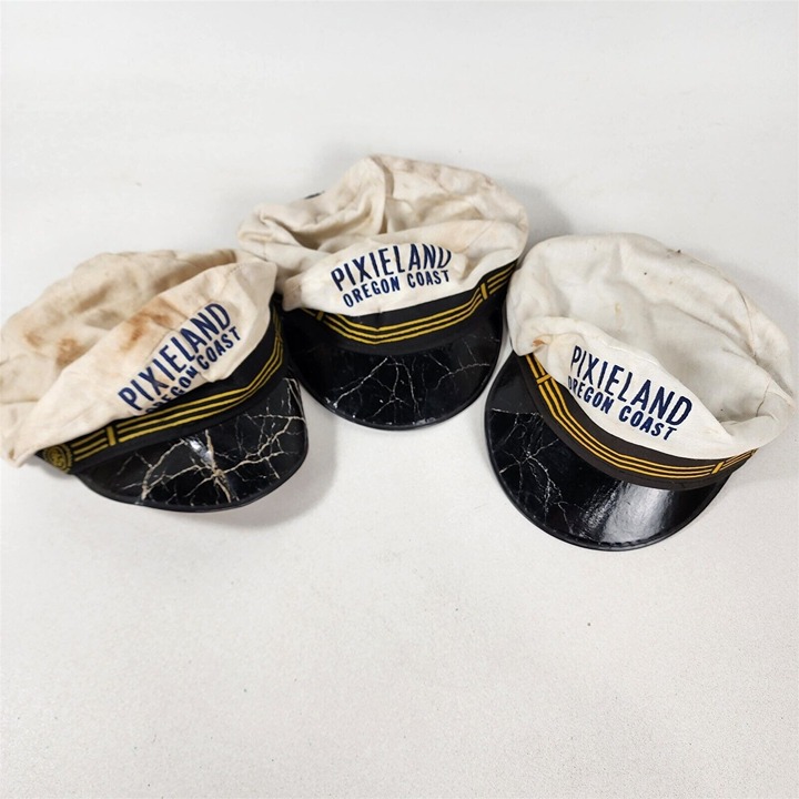 3 Vintage Pixieland Souvenir Caps Oregon Coast Lincoln City