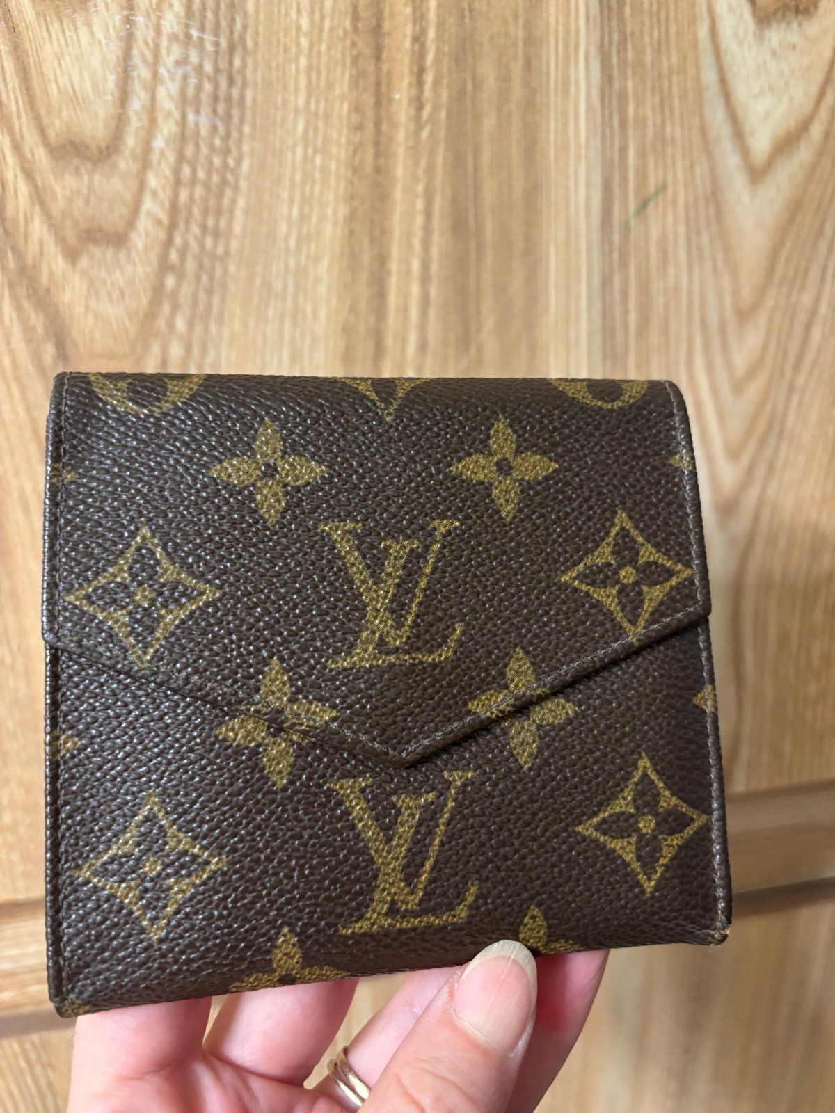 Auth VTG LOUIS VUITTON Monogram Portefeuille Elise Wallet
