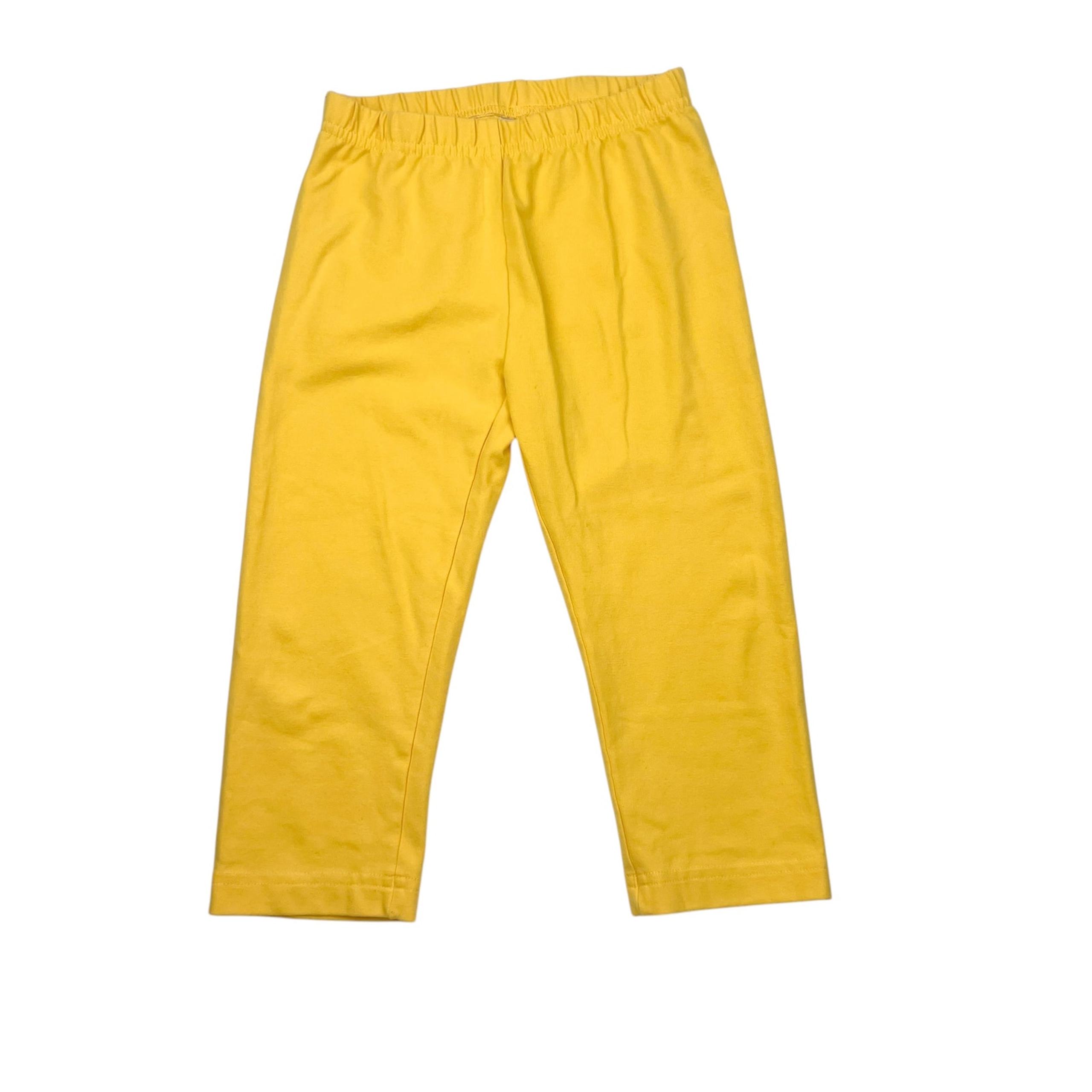 Hanna Andersson Yellow Cropped Leggings