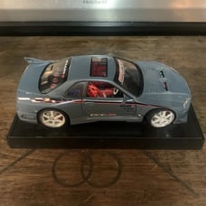 Muscle Machines Nissan Skyline Gt-R Bnr34 2000 1:18 Scale BROKEN SPOILER Gray