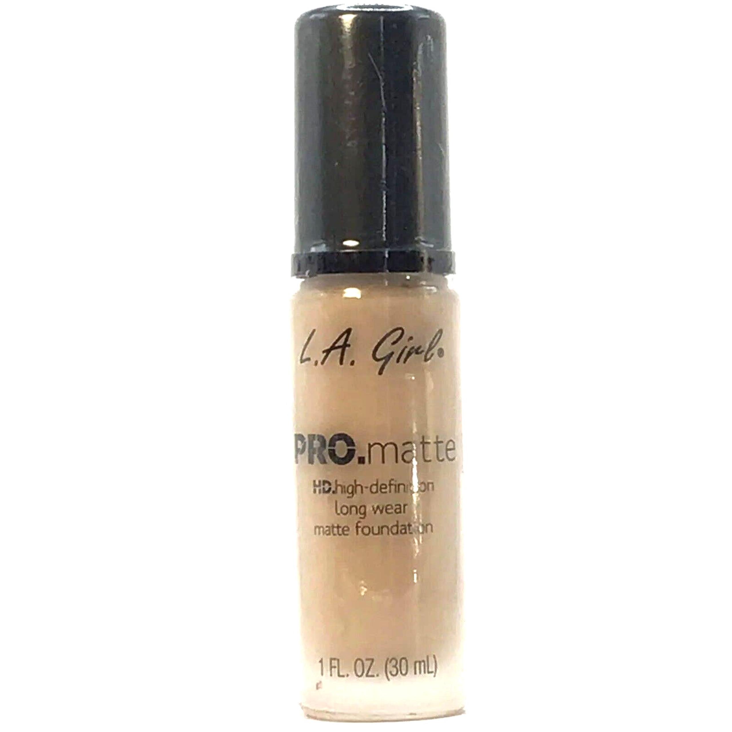 L.A. Girl Pro Matte High Def Liquid Foundation Makeup - Light Tan GLM676