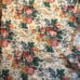 Beautiful vintage floral material runner