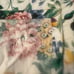 Beautiful vintage floral material runner