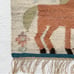 Polish Kilim Tapestry Horse by Janowska for Cepelia Vintage Handwoven Flax Wool